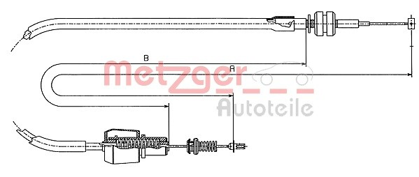  Cabo/pedal de gás (de acelerador) Opel Astra G sedan (F69) (1998 - 2009) G
