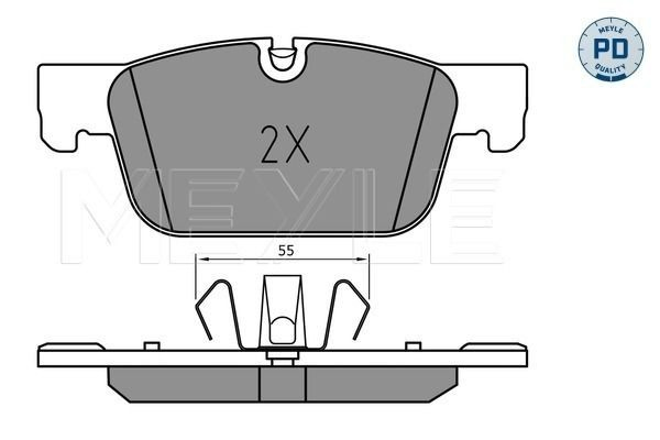Sapatas do freio dianteiras de disco para Volvo S60 III 224