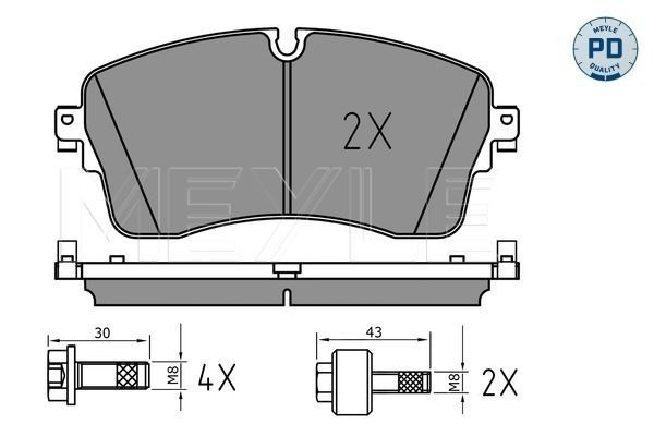 Sapatas do freio dianteiras de disco para Land Rover Discovery V L462