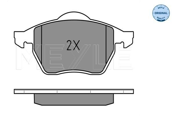  Sapatas do freio dianteiras de disco Volkswagen Passat B5 sedan (3B2) (1996 - 2001) B5
