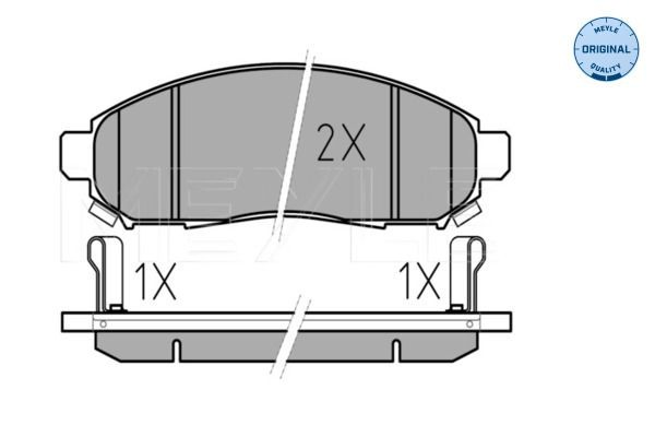  Sapatas do freio dianteiras de disco Nissan Murano SUV (Z50) (2004 - 2008) 