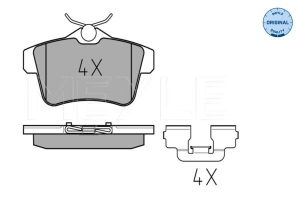  Sapatas do freio traseiras de disco Citroen C4 II hatchback (B7) (2010 - 2026) II