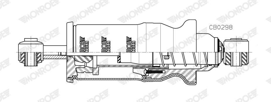 CB0298 Monroe Amortecedor de cabina (TRUCK)