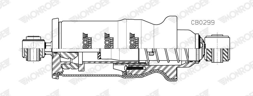 CB0299 Monroe Amortecedor de cabina (TRUCK)
