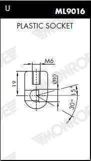 Compre Amortecedor de tampa de porta-malas (de 3ª/5ª porta traseira) Nissan Primera 