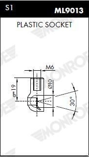 Compre Amortecedor de tampa de porta-malas (de 3ª/5ª porta traseira) Toyota Corolla 