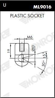 Compre ML5726 Monroe Amortecedor da capota