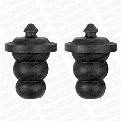 Pára-choque (grade de proteção) de amortecedor traseiro + bota de proteção Fiat Panda I 141A
