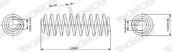  Mola traseira Audi A4 Avant B6 carrinha (8E5) (2000 - 2005) Avant B6