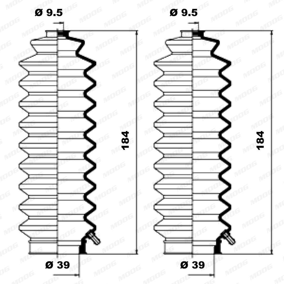 Compre Bota de proteção do mecanismo de direção (de cremalheira) Honda Civic 4