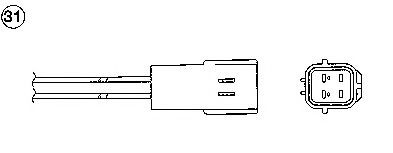 0017 NGK Sonda lambda, sensor de oxigênio até o catalisador