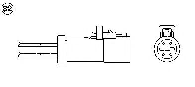 Sonda lambda, sensor de oxigênio para Ford Mondeo III B4Y