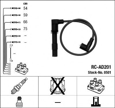 Compre Fios de alta voltagem, kit Audi TT 
