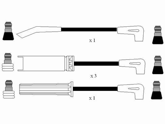 Compre 594 NGK Fios de alta voltagem, kit