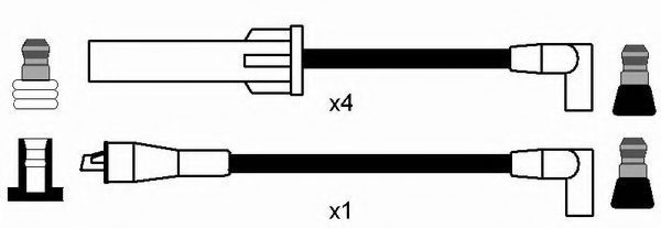 Compre 0614 NGK Fios de alta voltagem, kit