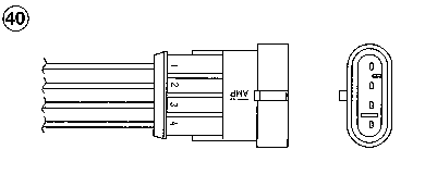 258006206 VAG Sonda lambda, sensor de oxigênio