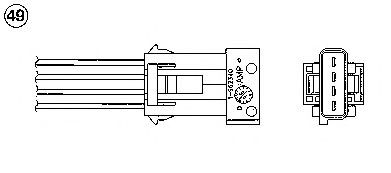 Sonda lambda, sensor de oxigênio depois de catalisador 228 NGK
