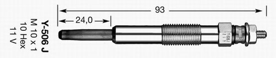  Vela de incandescência Mercedes ML/GLE SUV (W163) (1998 - 2005) 