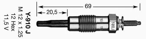 3617 NGK Vela de incandescência