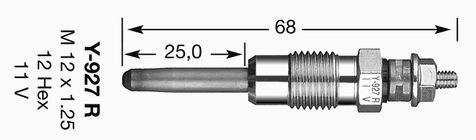 Vela de incandescência NGK Y927J preço, a partir de 12,85 USD