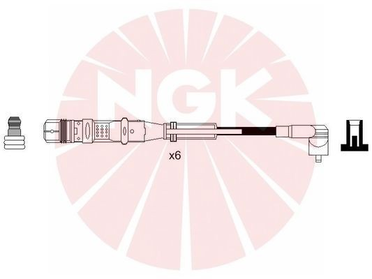 942 NGK Fios de alta voltagem, kit