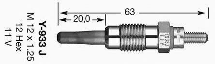 Vela de incandescência Renault 19 I B53, C53