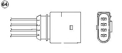  Sonda lambda, sensor de oxigênio Volkswagen Bora sedan (1J2) (1998 - 2005) 