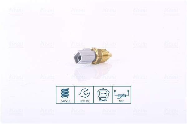 207057 Nissens Sensor de temperatura do fluido de esfriamento