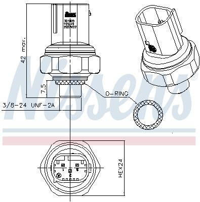 Sensor de pressão absoluta de aparelho de ar condicionado Nissens 301009 preço, a partir de 44,44 USD