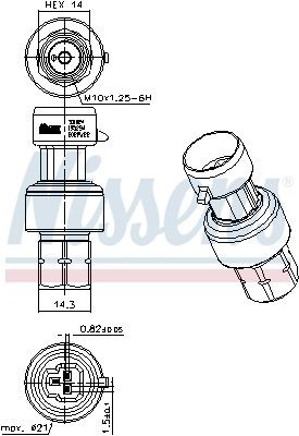 Sensor de pressão absoluta de aparelho de ar condicionado Nissens 301024 preço, a partir de 37,87 USD