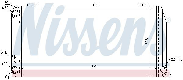 60488 Nissens Radiador de esfriamento de motor