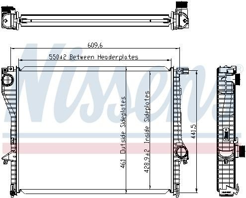 60638 Nissens Radiador de esfriamento de motor
