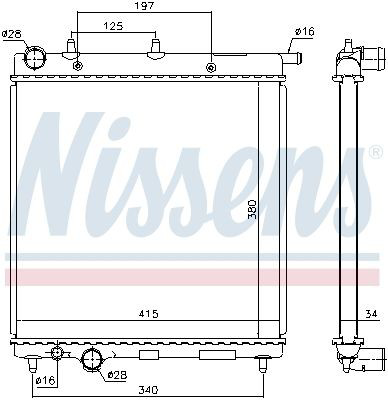 Compre 61279 Nissens Radiador de esfriamento de motor