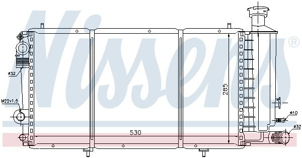 Compre 61357 Nissens Radiador de esfriamento de motor
