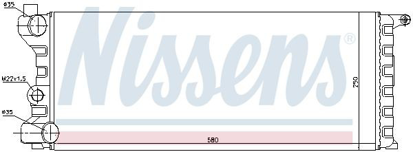 Radiador de esfriamento de motor Nissens 62312 preço, a partir de 58,70 USD