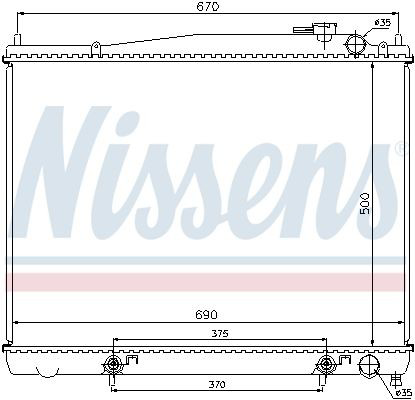 Compre 62916 Nissens Radiador de esfriamento de motor