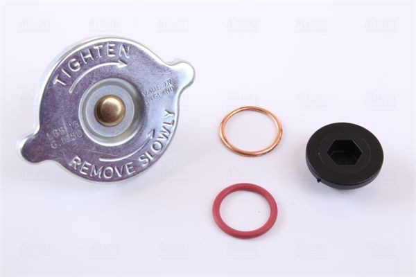 Radiador de esfriamento de motor 63521A Nissens
