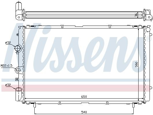 63796 Nissens Radiador de esfriamento de motor