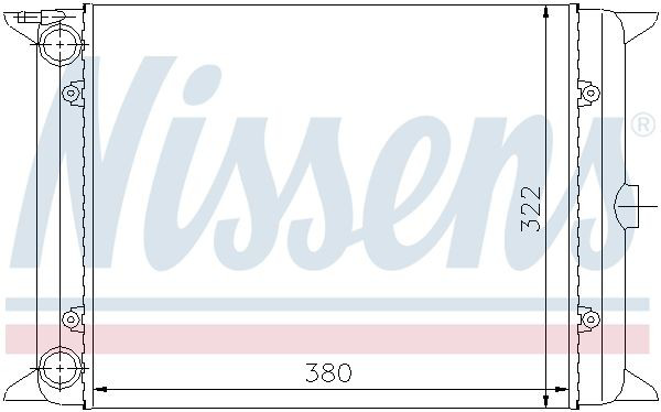 Radiador de esfriamento de motor Nissens 65140 preço, a partir de 86,74 USD