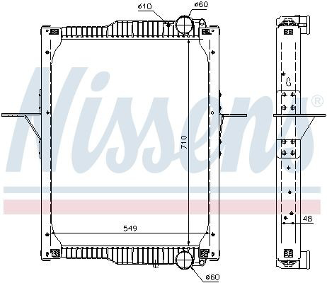 65475 Nissens Radiador de esfriamento de motor