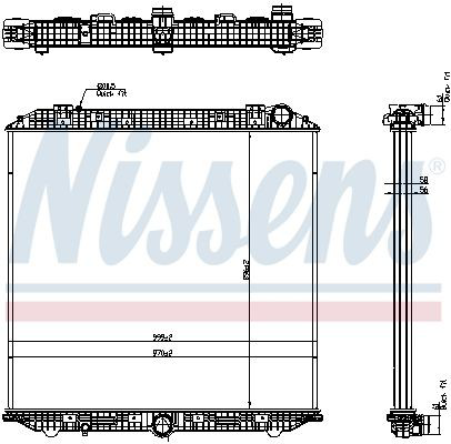 671750 Nissens Radiador de esfriamento de motor