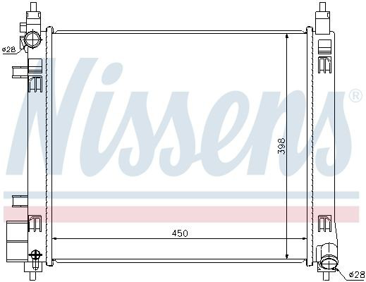 701169 VALEO Radiador de esfriamento de motor