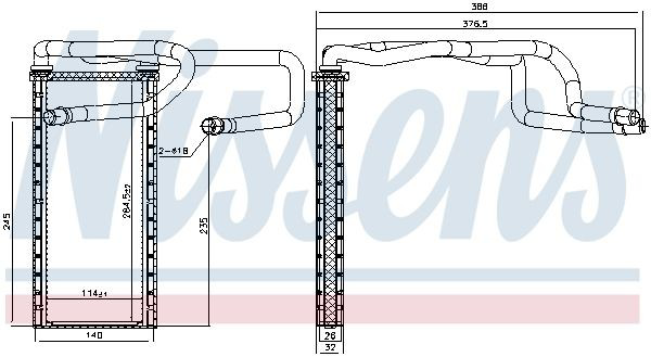  Radiador de forno (de aquecedor) Land Rover Range Rover SPORT I SUV (L320) (2005 - 2013) SPORT I