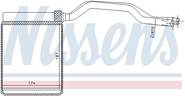 Compre 71777 Nissens Radiador de forno (de aquecedor)