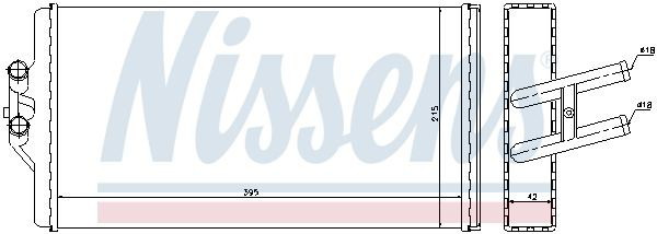 72005 Nissens Radiador de forno (de aquecedor)