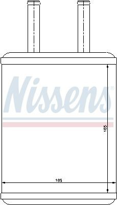 Radiador de forno (de aquecedor) 77503 Nissens