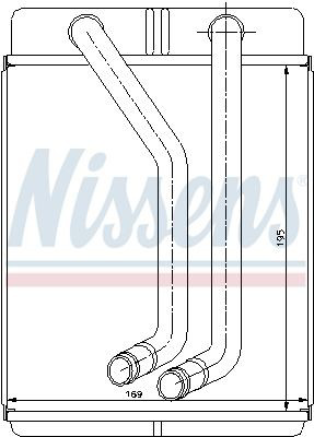 Radiador de forno (de aquecedor) Nissens 77507