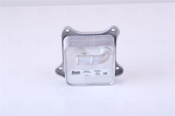 90680 Nissens Radiador de óleo (frigorífico), debaixo de filtro
