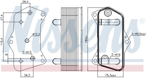 Radiador de esfriamento, Caixa Automática de Mudança Nissens 91160 preço, a partir de 66,19 USD
