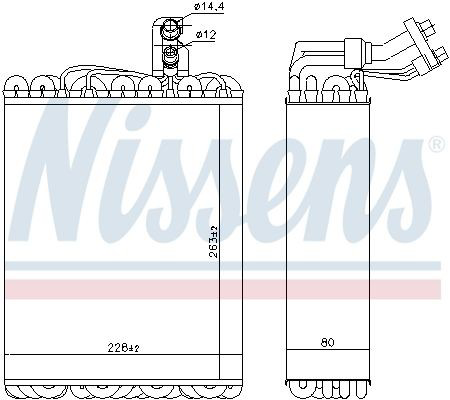 92135 Nissens Vaporizador de aparelho de ar condicionado